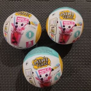 *3/$25* Mini Verse Make It Mini Food Surprise Balls - Drink Series 1 - Set of 3